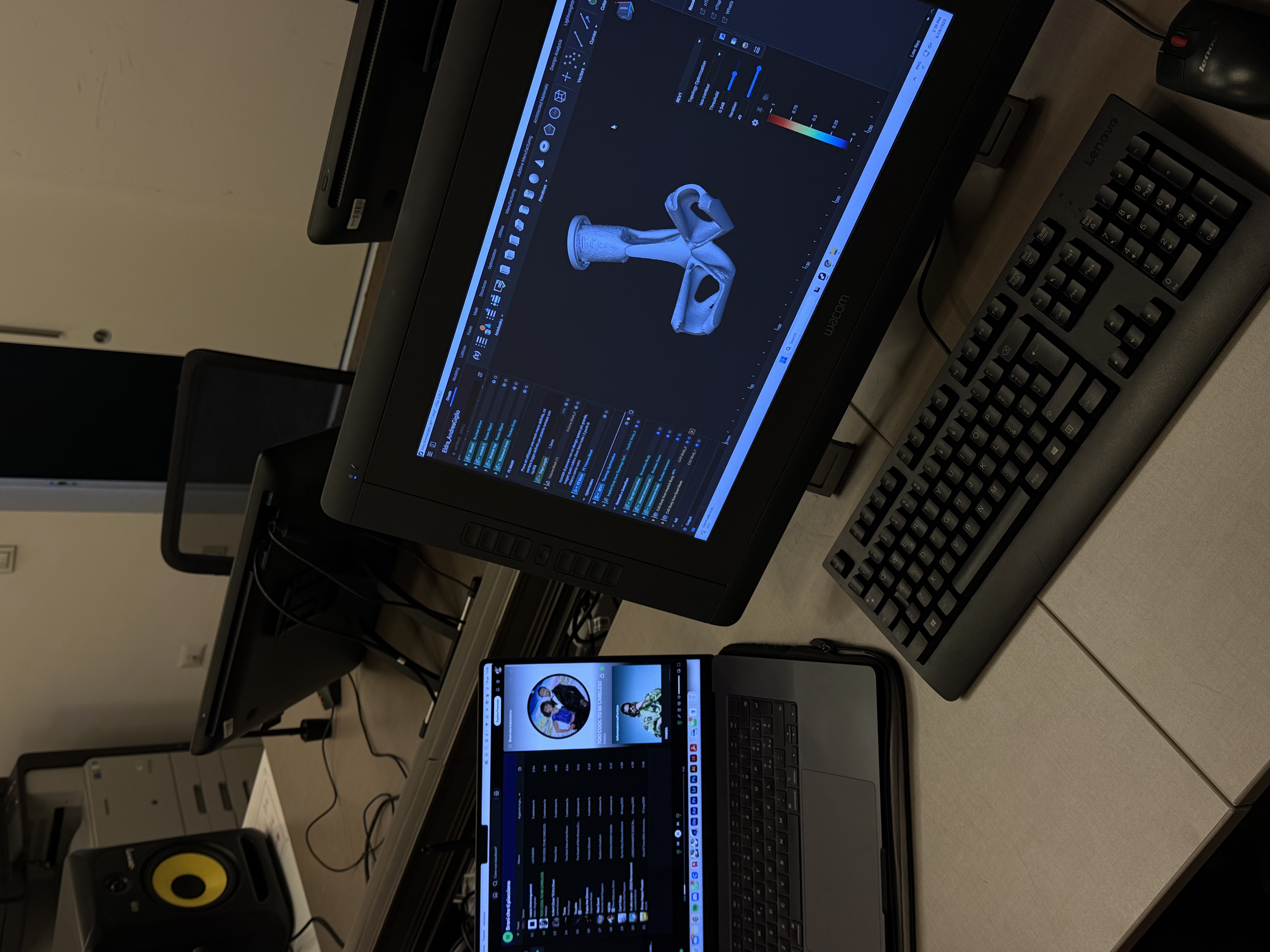 Andrea's digital design workspace