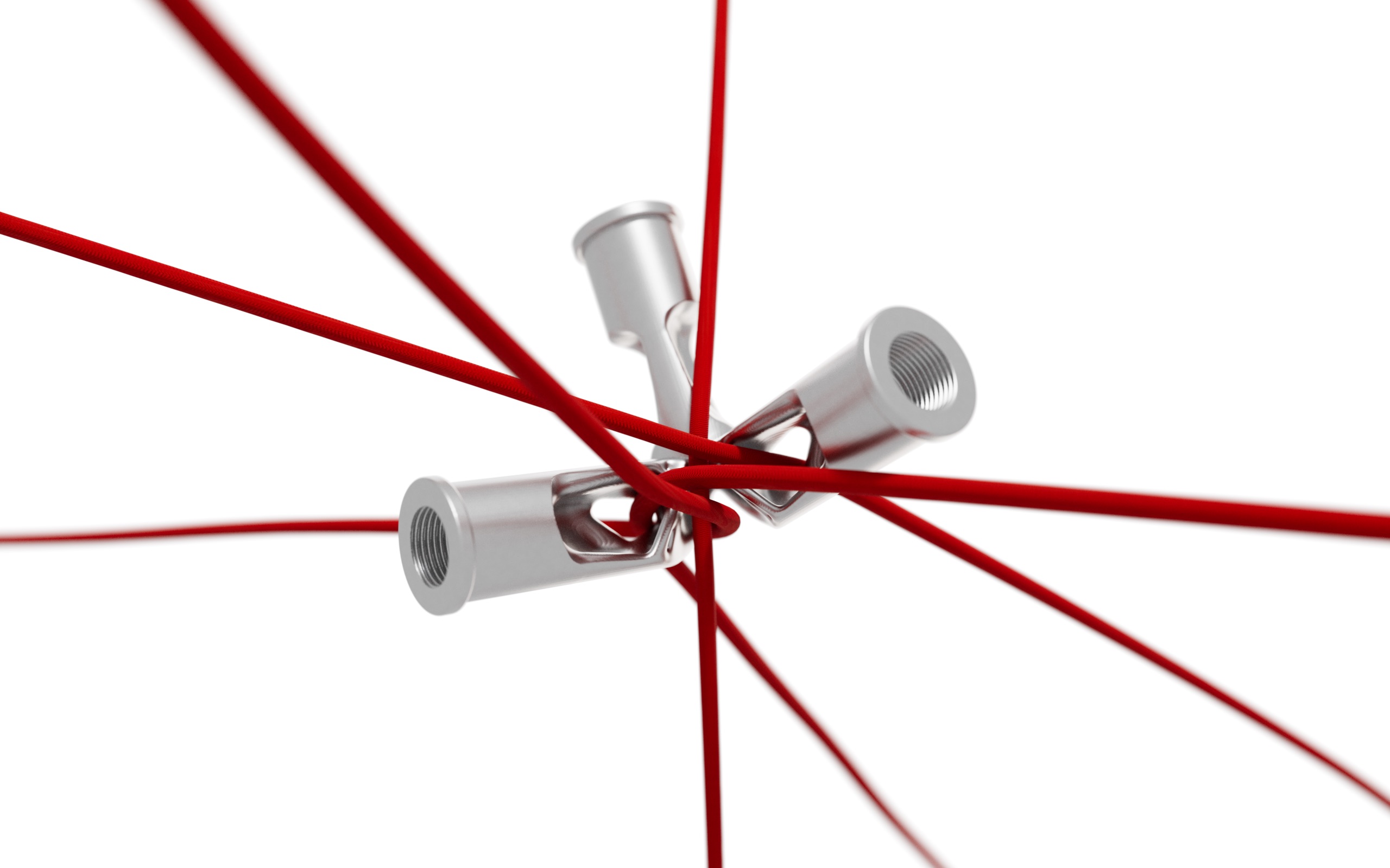 An Eldra joint surrounded by red structural trajectories